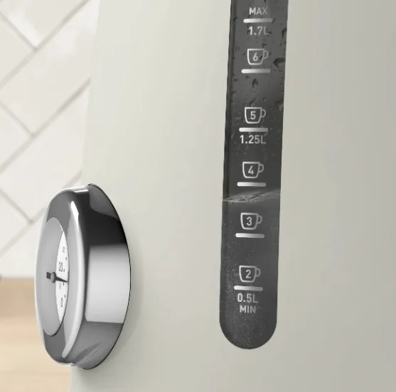 Електрочайник Tefal пластиковий 1,7 л слонова кістка 2400 Вт