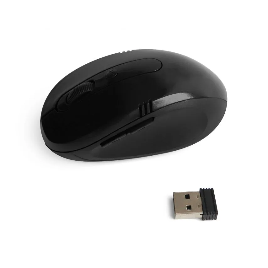 Мишка бездротова USB 5 кнопок чорна