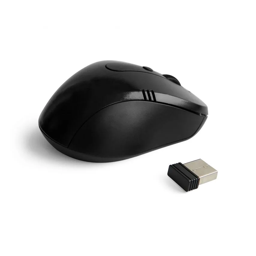 Мишка бездротова USB 5 кнопок чорна