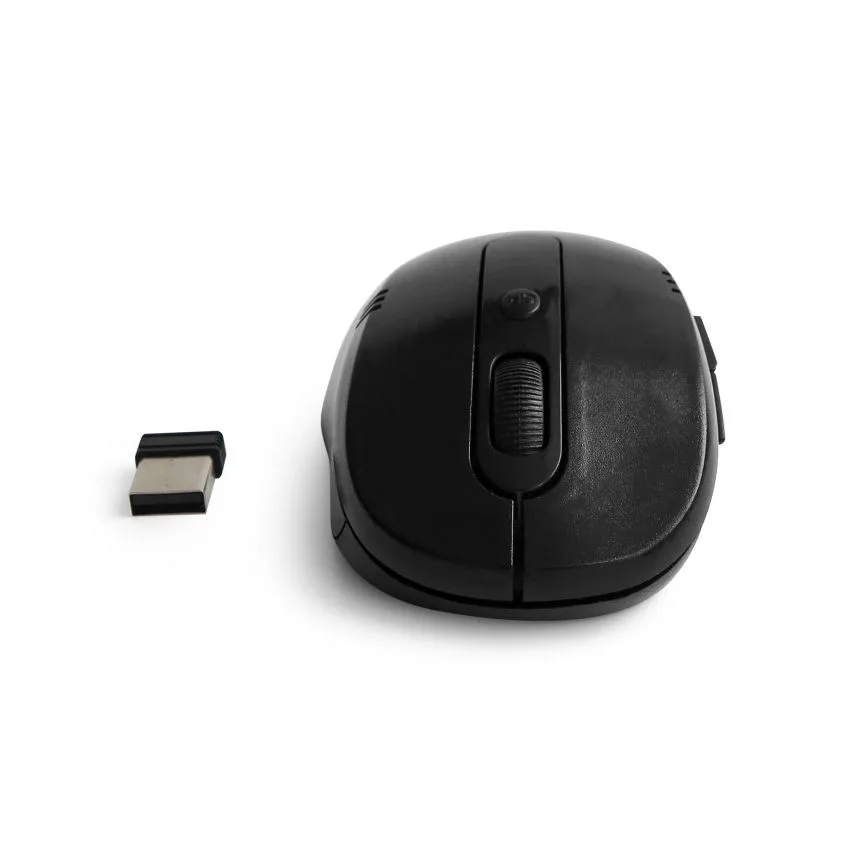 Мишка бездротова USB 5 кнопок чорна