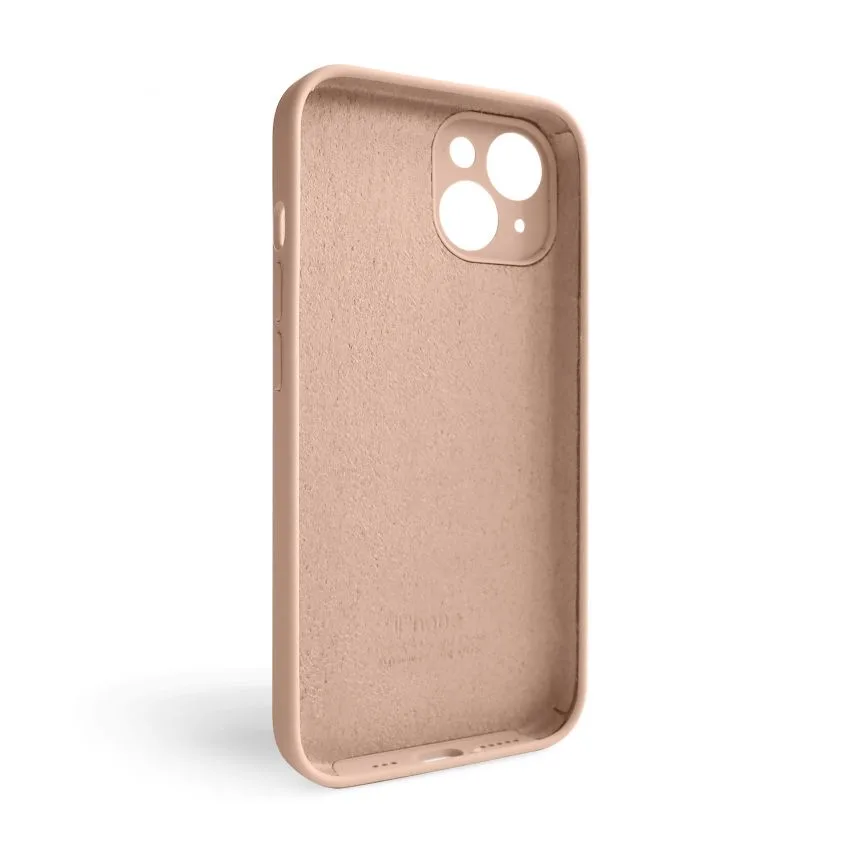 Чохол силіконовий для Apple iPhone 14  бежевий закрита камера
