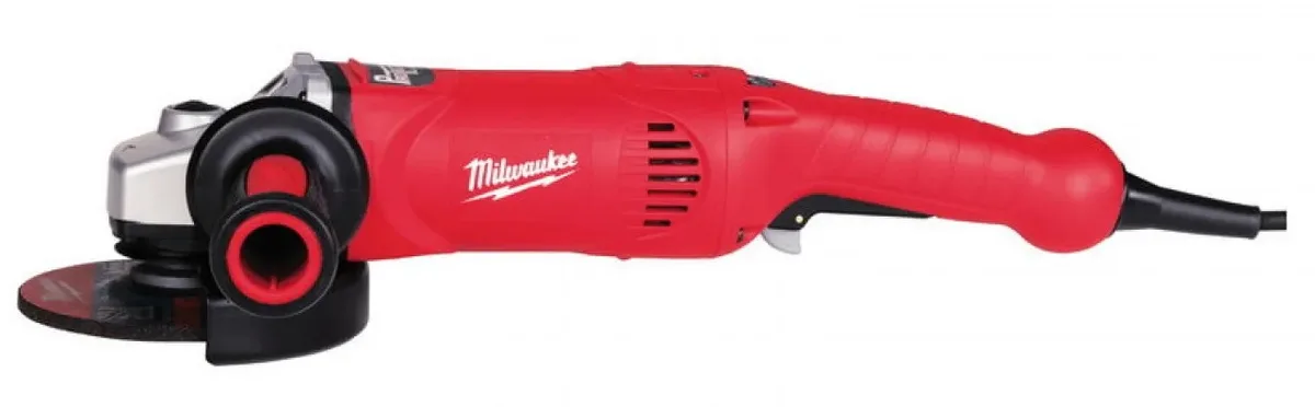 Кутова шліфувальна машина Milwaukee AGV 17-125 XE, 125 мм, 1750 Вт, 2600-11000 об/хв, вага 2.8 кг.