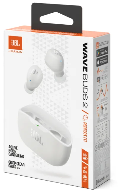Гарнітура JBL Вакуумна бездротова 8 мм Силікон Білий