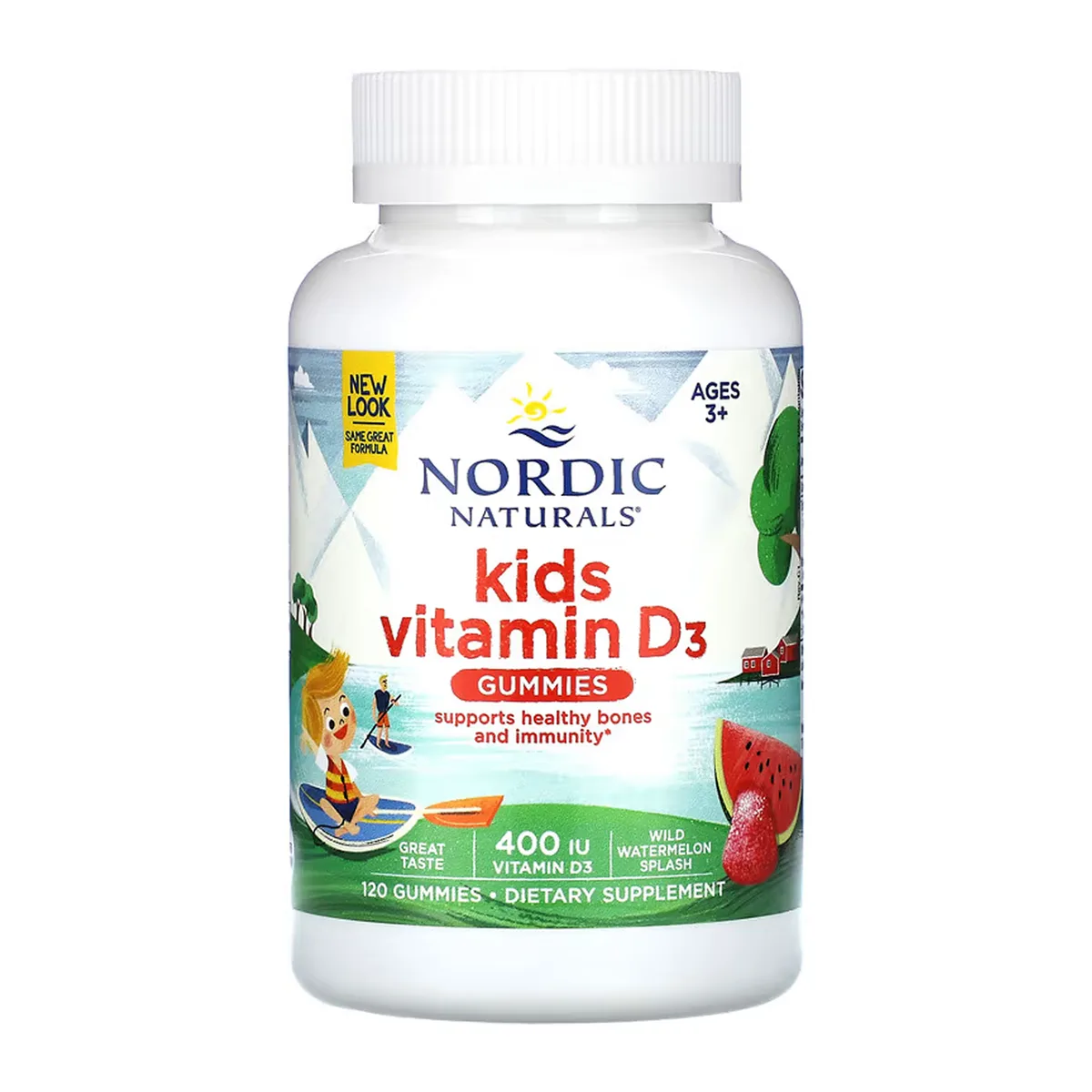 Vitamin D3 Gummies Kids Nordic Naturals Веганские 120 жевательных конфет Без желатина