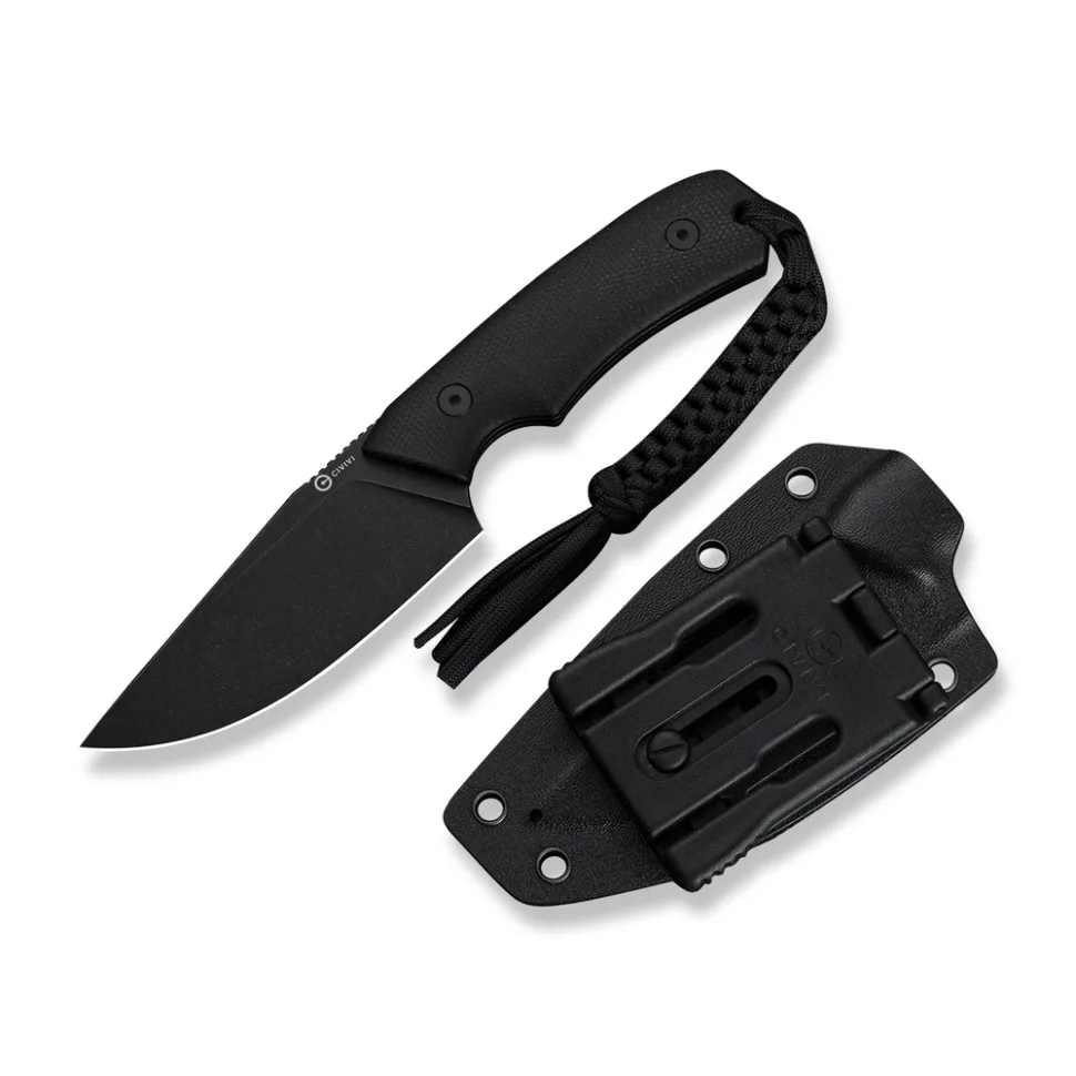 Ніж фіксований Civivi 9,2 см 14C28N Micarta чорний