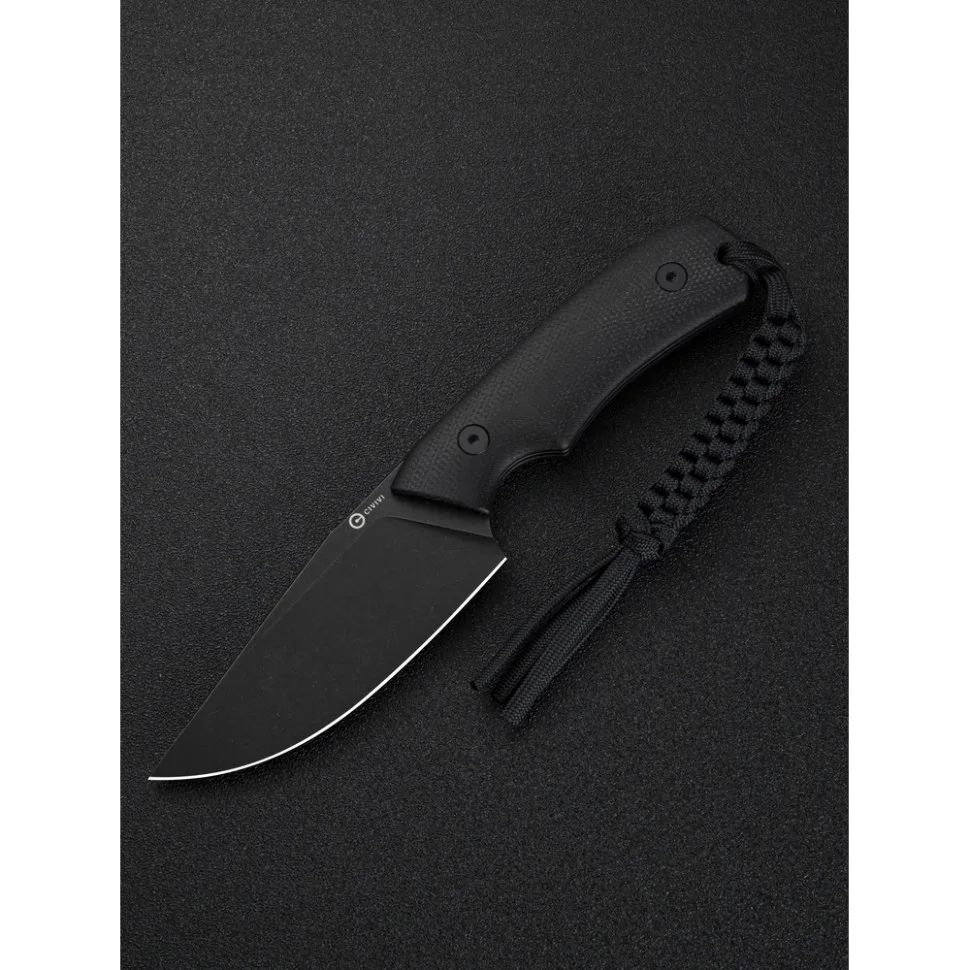 Ніж фіксований Civivi 9,2 см 14C28N Micarta чорний