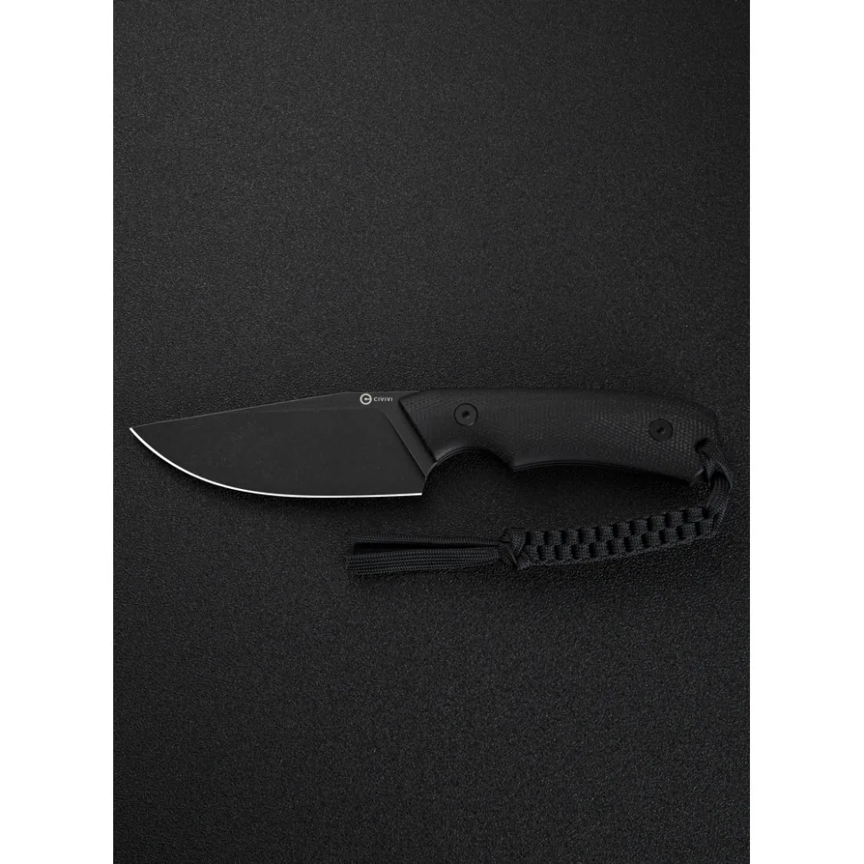 Ніж фіксований Civivi 9,2 см 14C28N Micarta чорний
