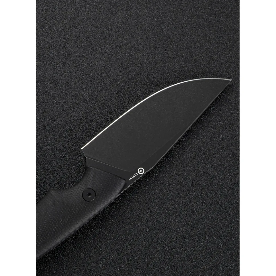 Ніж фіксований Civivi 9,2 см 14C28N Micarta чорний