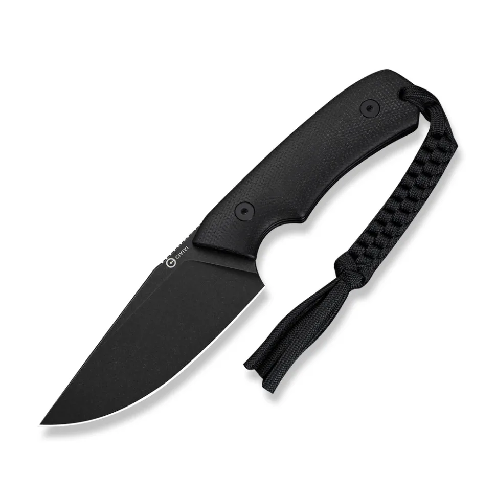 Ніж фіксований Civivi 9,2 см 14C28N Micarta чорний