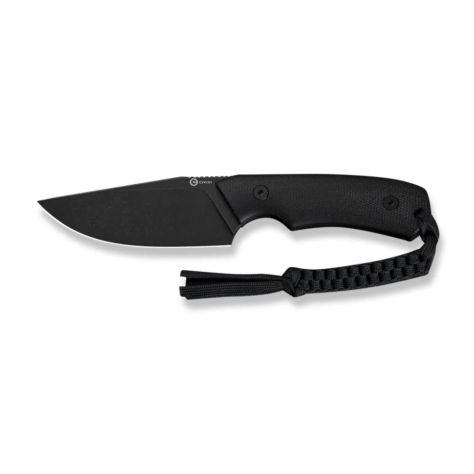 Ніж фіксований Civivi 9,2 см 14C28N Micarta чорний
