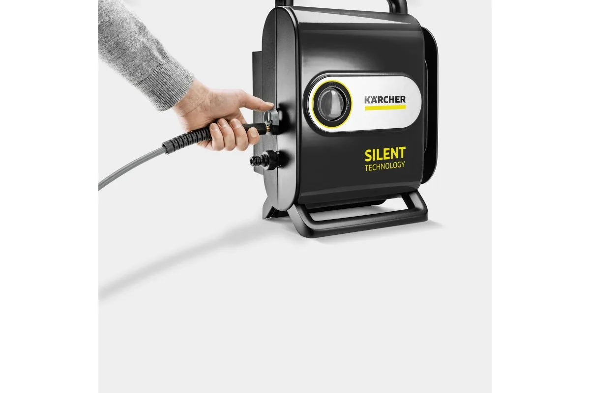 Високопродуктивна мийка під тиском Karcher K Silent Anniversary Edition, 1800 Вт, 130 бар, 420 л/год, шланг 6 м, вага 5 кг.
