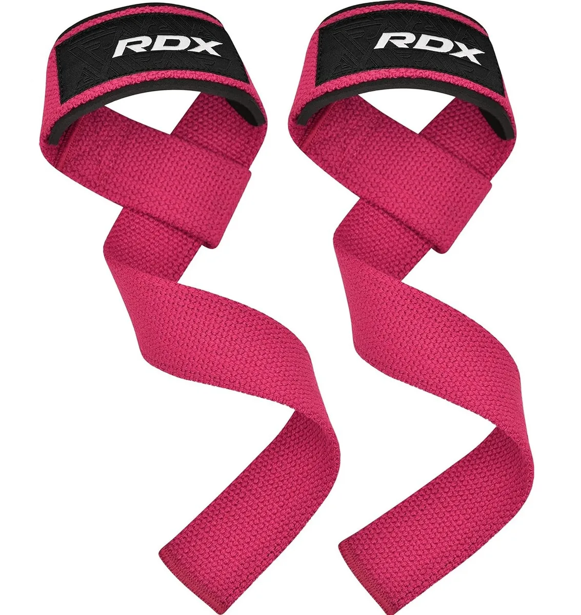 Лямки для тяги RDX бавовна 20,5 см Рожеві