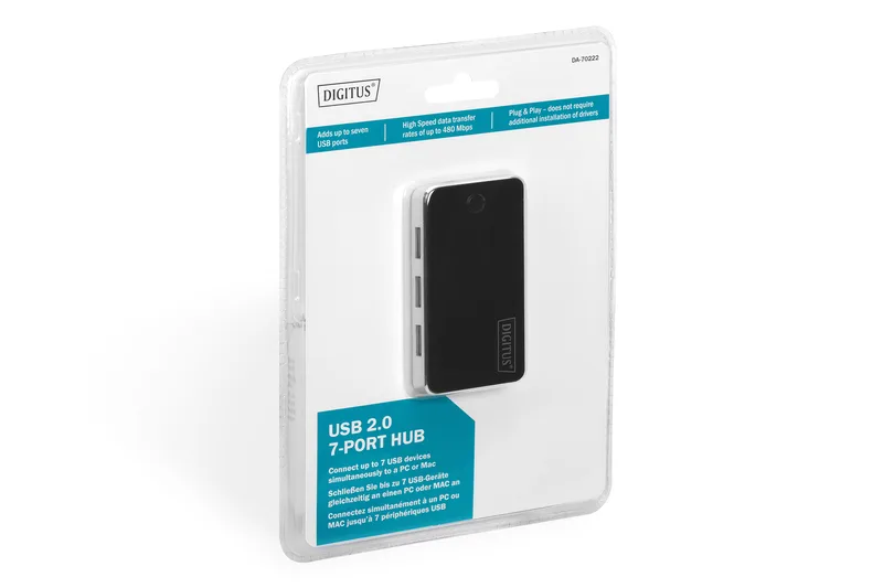 Хаб DIGITUS USB-A > 7xUSB-A, активный