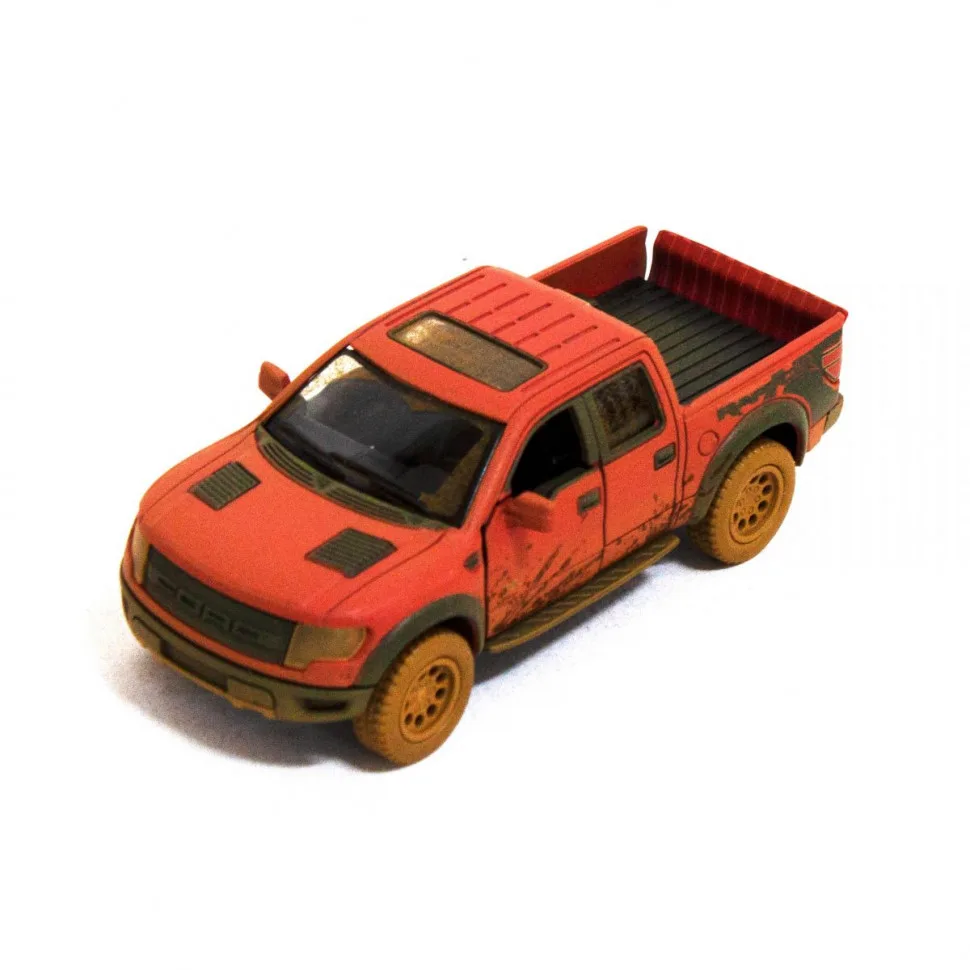 Детская инерционная машинка Ford F-150 1:46 металлический красный 16х8х7 см
