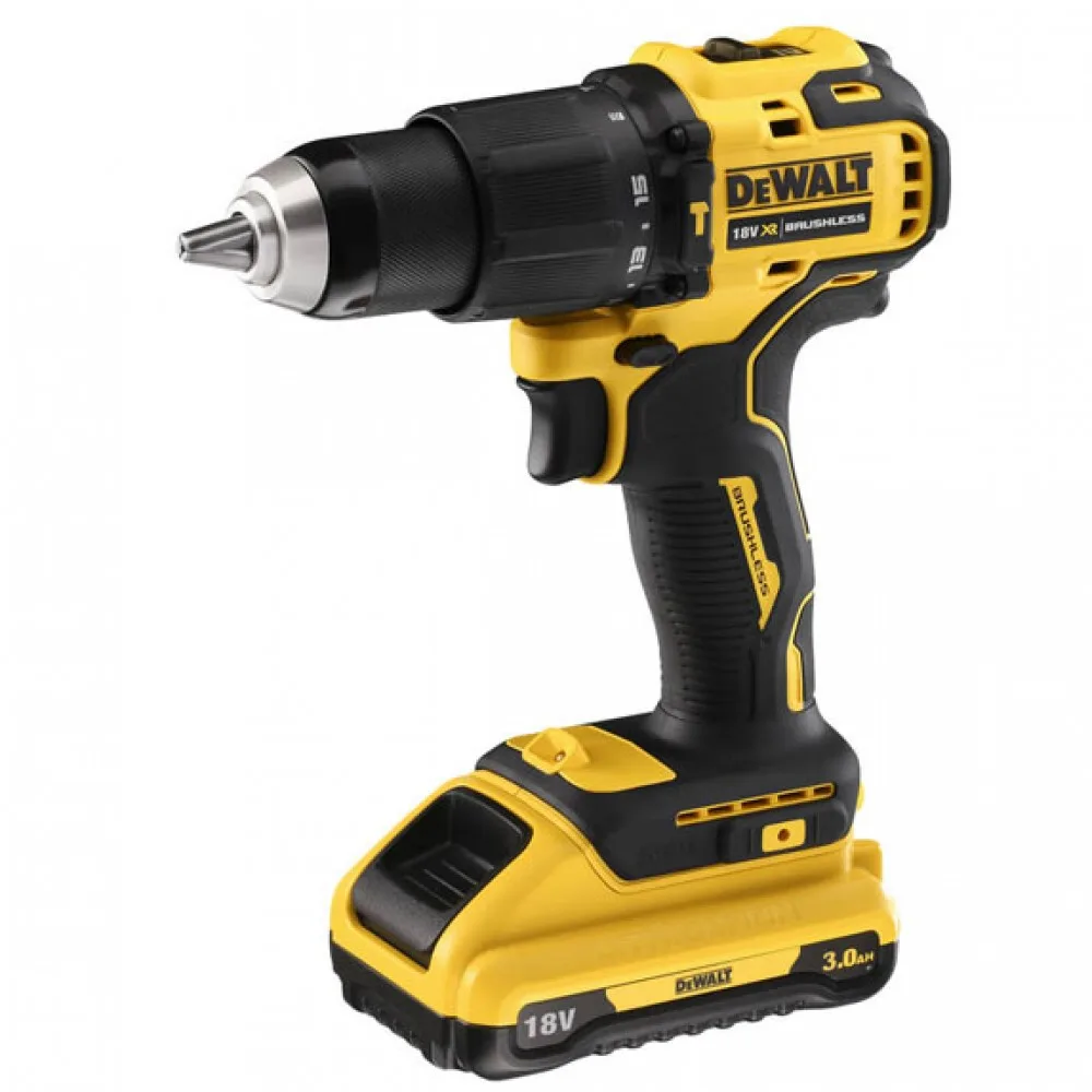 Комплект з двох акумуляторних інструментів DeWalt: дриль-шурупокрут DCD709 та ударний шурупокрут DCF809 з акумуляторами 2x4А·год.