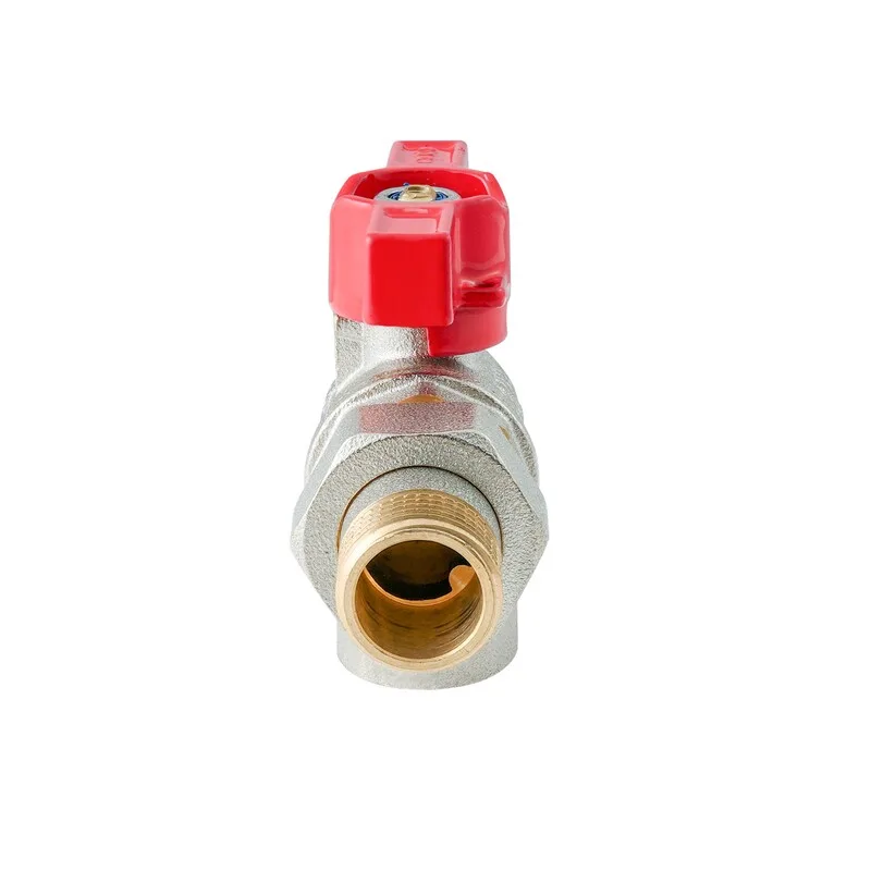 Краной уголковый Koer латунь 1/2" бабочка стальной
