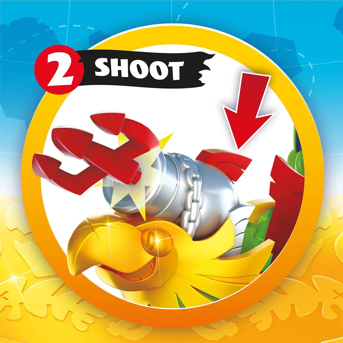 Игровой набор Piratix пиратский корабль 15.5х6.5х12 см пластик золотистый