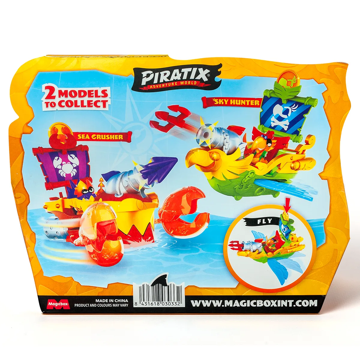 Игровой набор Piratix пиратский корабль 15.5х6.5х12 см пластик золотистый