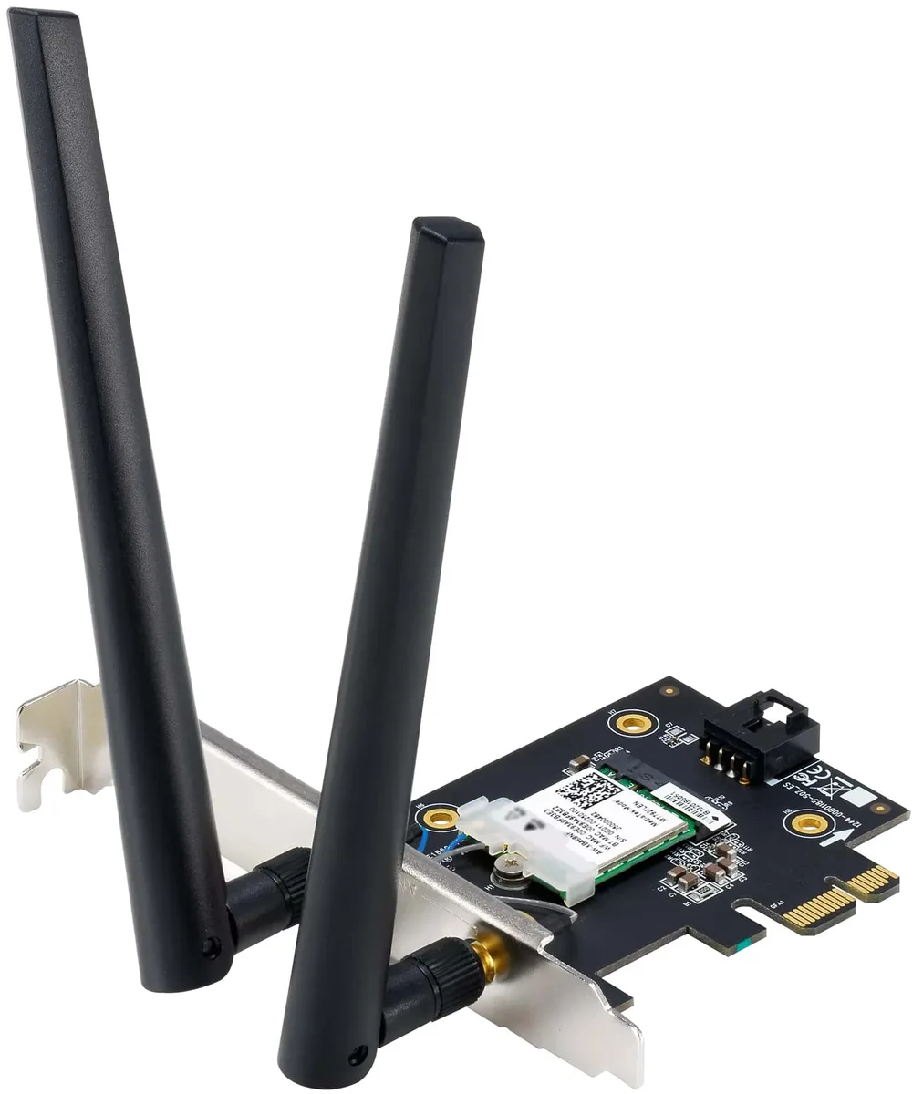 Адаптер WiFi ASUS PCI-Express x1 2882 Мбіт/сек зовнішня антена чорна