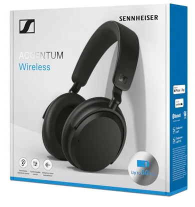 Гарнітура Sennheiser бездротова пластикова повнорозмірна чорна 50 годин роботи