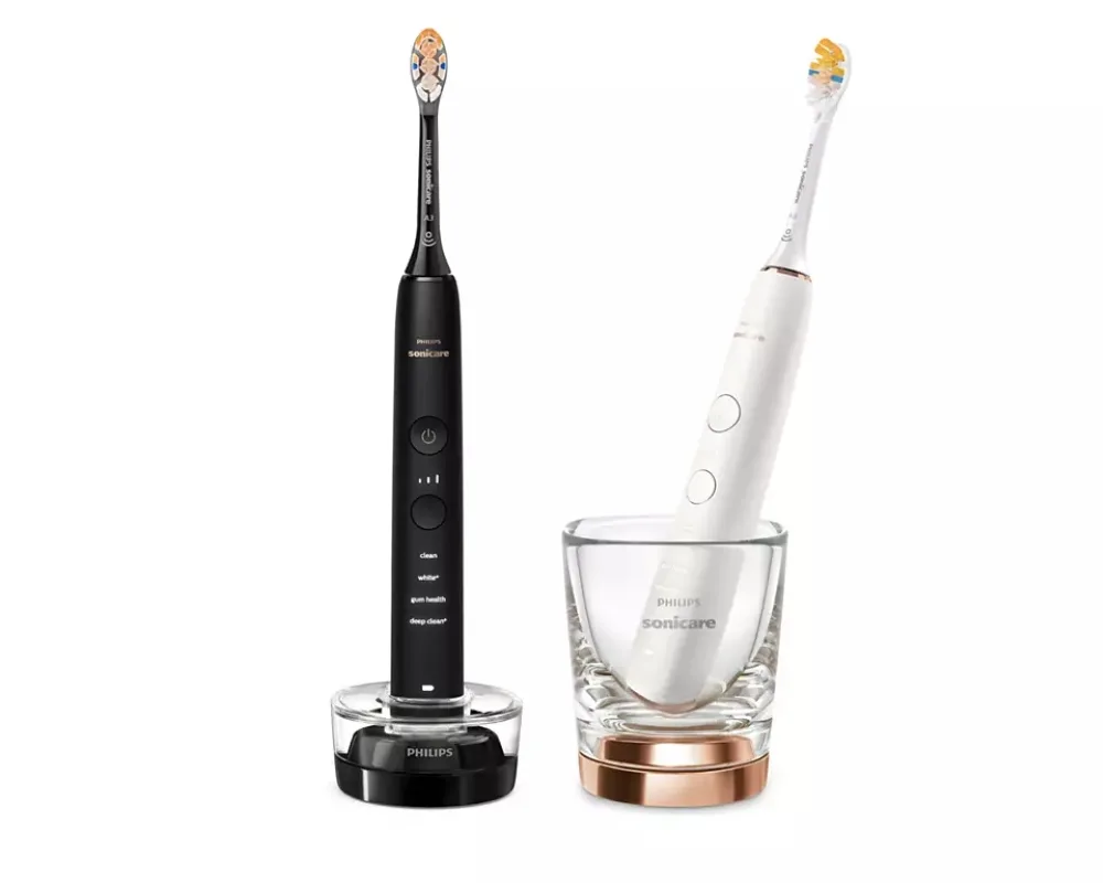 Електрична зубна щітка Philips Sonicare 62 тис коливань/хв біла 2 шт в наборі
