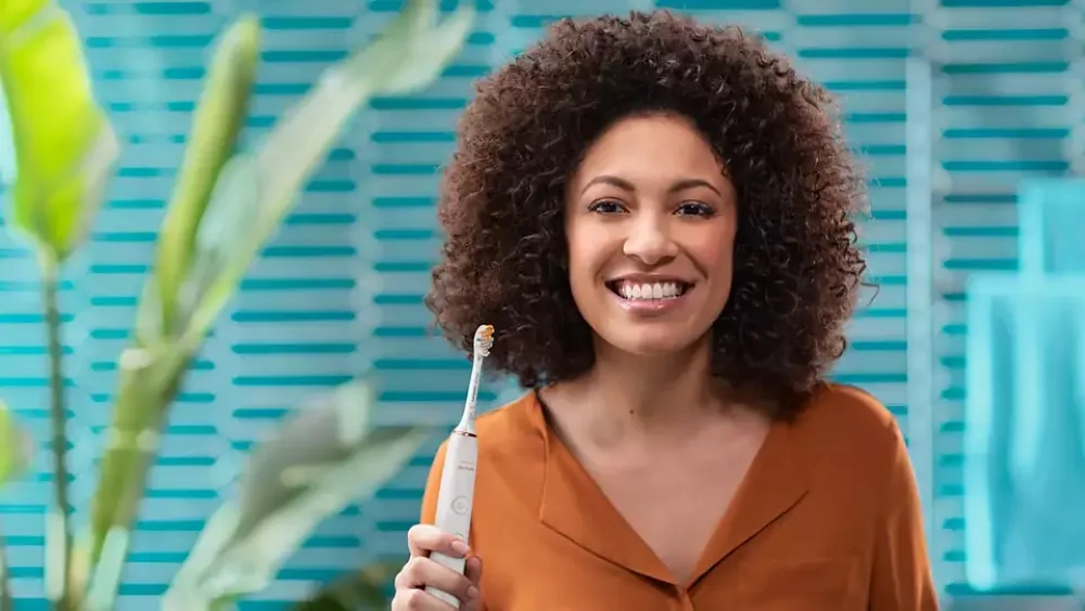 Електрична зубна щітка Philips Sonicare 62 тис коливань/хв біла 2 шт в наборі
