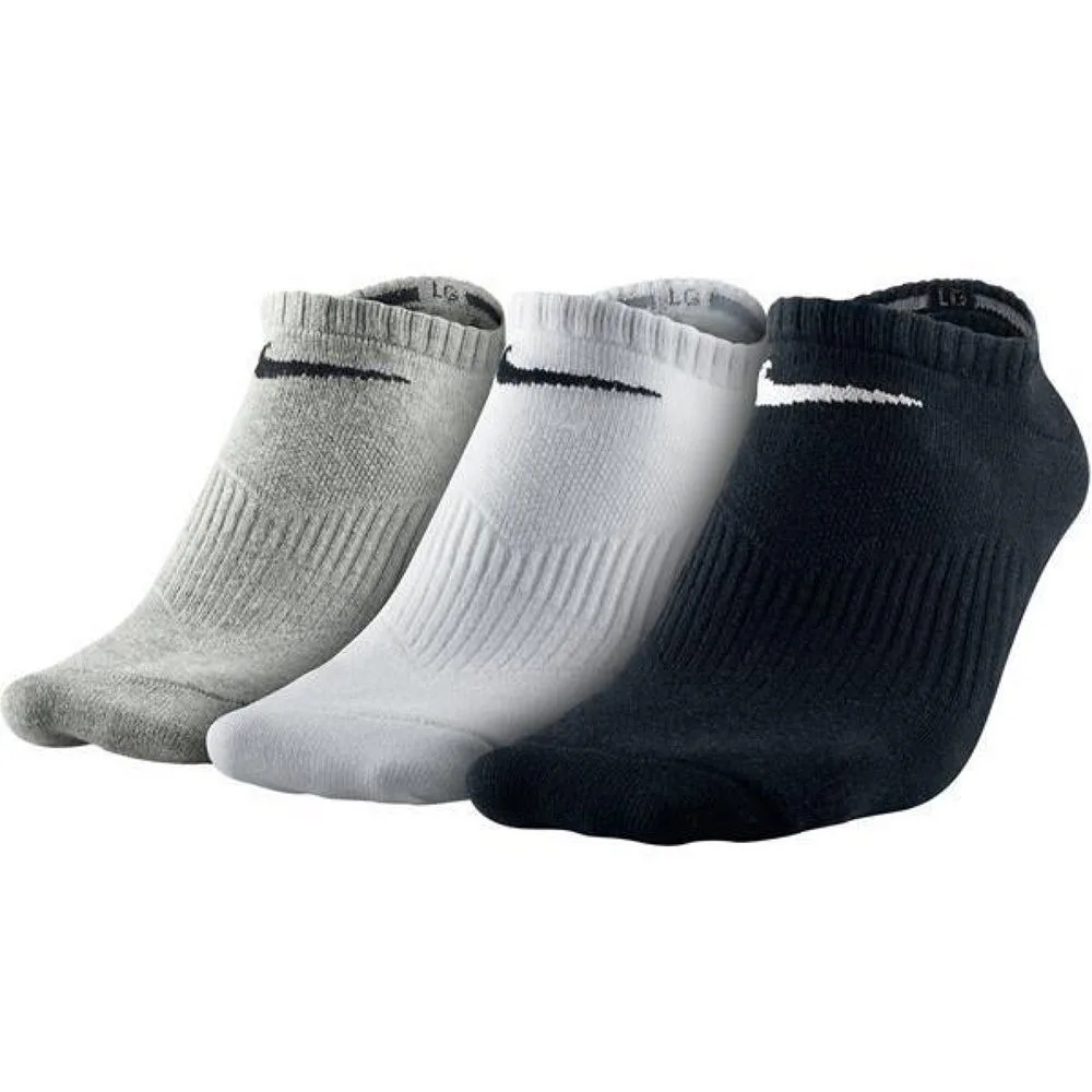 Шкарпетки NIKE бавовна 34-38 чорний білий сірий 3 пари
