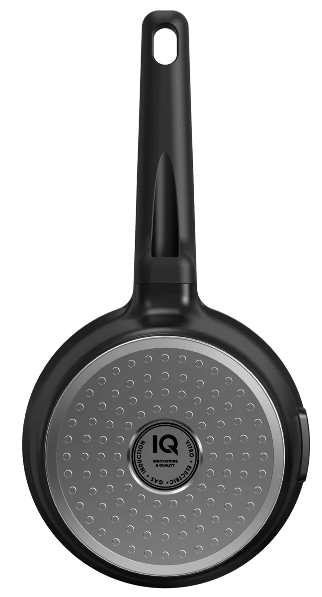 Ківш IQ литий алюміній 1,3 л 16 см чорний