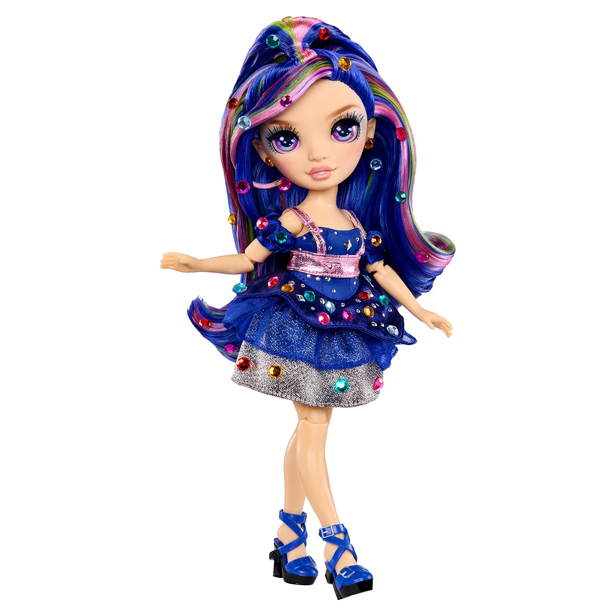 Лялька Rainbow High 27 см комбіновані матеріали синя