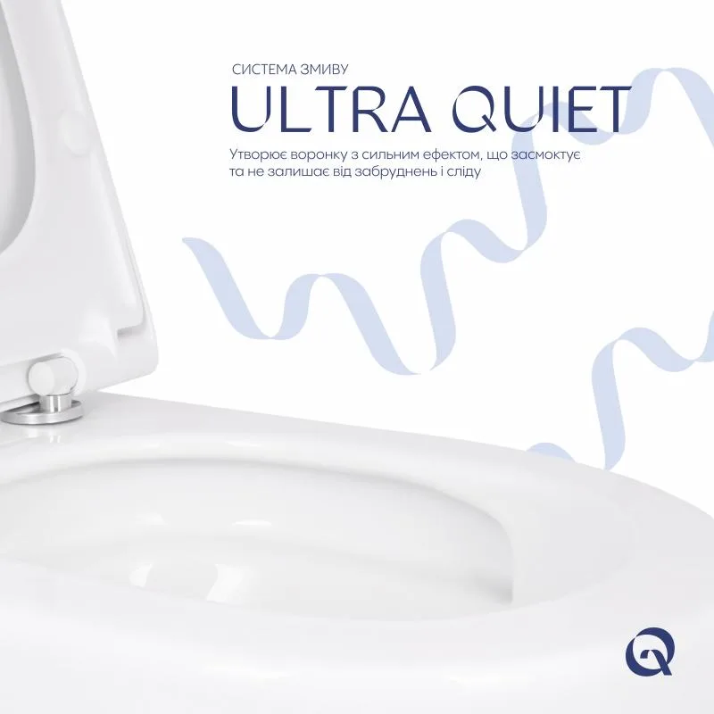 Підвісний унітаз Qtap Robin ML 490x365x325 мм кераміка Білий Soft-close
