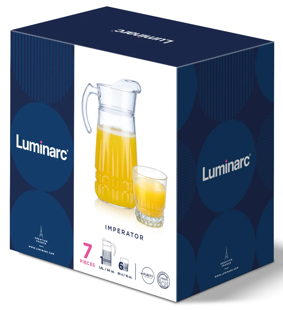 Набор Luminarc 7 предметов Стекло Кувшин 1,6 л Стаканы 300 мл