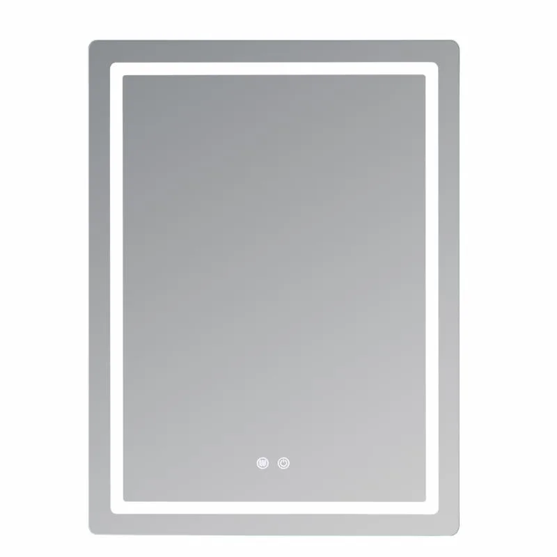 Дзеркало з LED-підсвічуванням Qtap MI2 сенсорне 600х800 мм алюміній/пластик