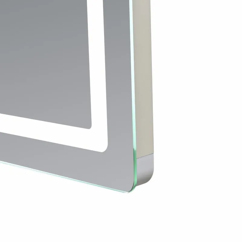 Дзеркало з LED-підсвічуванням Qtap MI2 сенсорне 600х800 мм алюміній/пластик