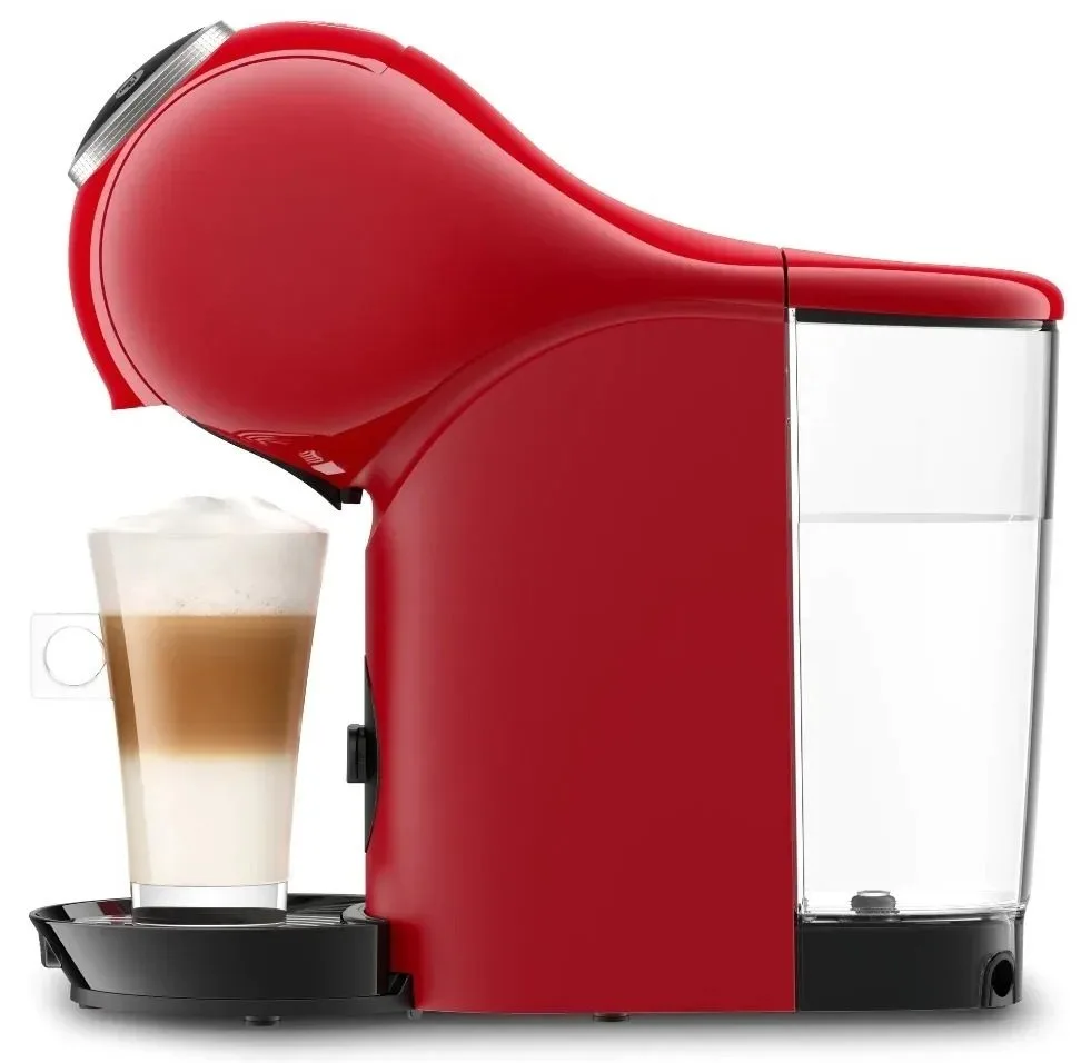 Кавоварка Krups капсульного типу Dolce Gusto Genio S Plus 0.8л, з сенсорним управлінням, червоного кольору, для приготування кави
