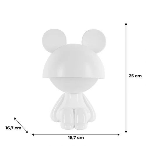 Светильник-ночник LED Kite Cute Mouse с аккумулятором белый для детей и взрослых