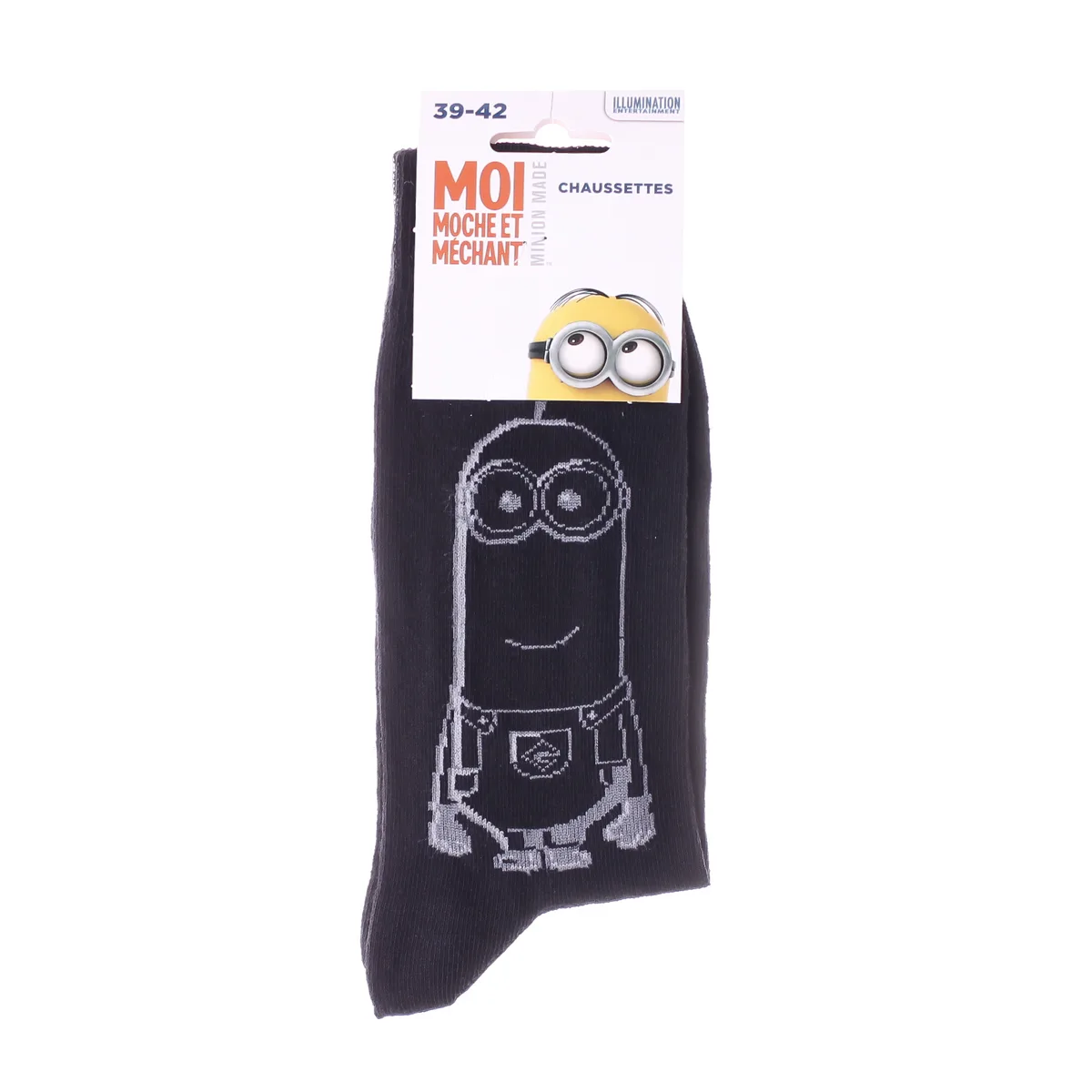 Шкарпетки MINIONS 77% хлопок размер 39-42 черный