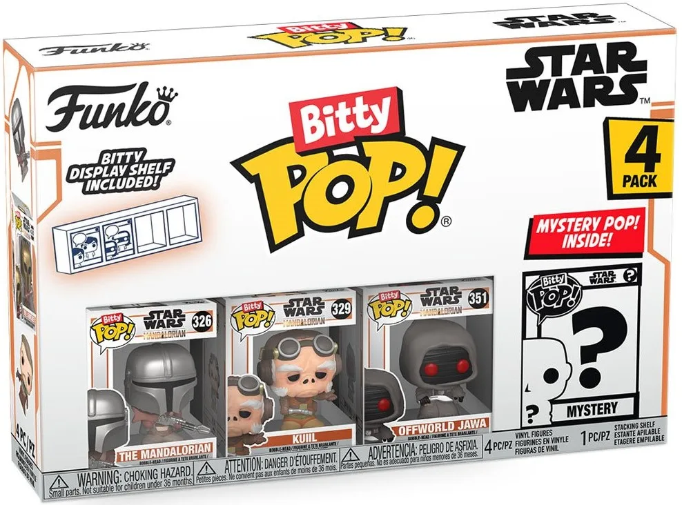 Набор подарков Funko POP (Bitty): Mandalorian - Mandalorian 4pk