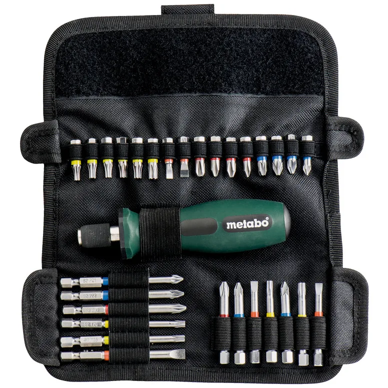 Набір викруток Metabo 29 біт, SL, PH, PZ, Torx, H - 30 шт.