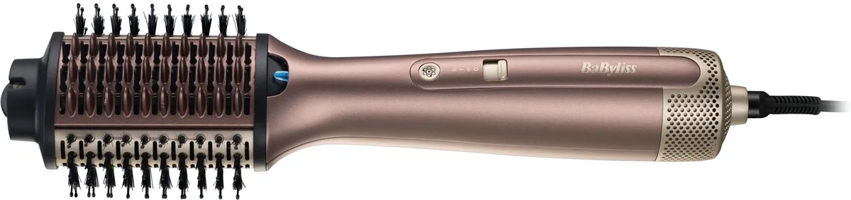 Фен-щітка Babyliss Air Power Volume, 1000 Вт, 2 швидкості, насадка-дифузор, іонізація, холодний обдув, керамічне покриття, рожевий