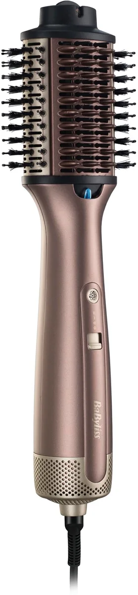 Фен-щітка Babyliss Air Power Volume, 1000 Вт, 2 швидкості, насадка-дифузор, іонізація, холодний обдув, керамічне покриття, рожевий
