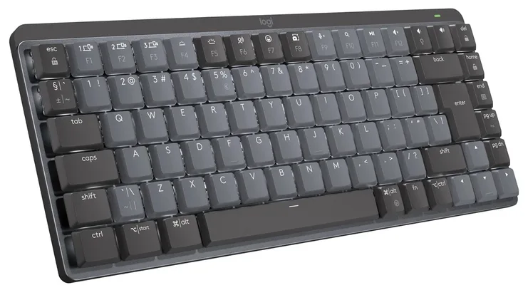 Клавіатура Logitech Бездротова Гібридна 131,55х312,6х26,1 мм Сіра