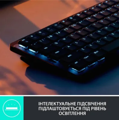 Клавіатура Logitech Бездротова Гібридна 131,55х312,6х26,1 мм Сіра