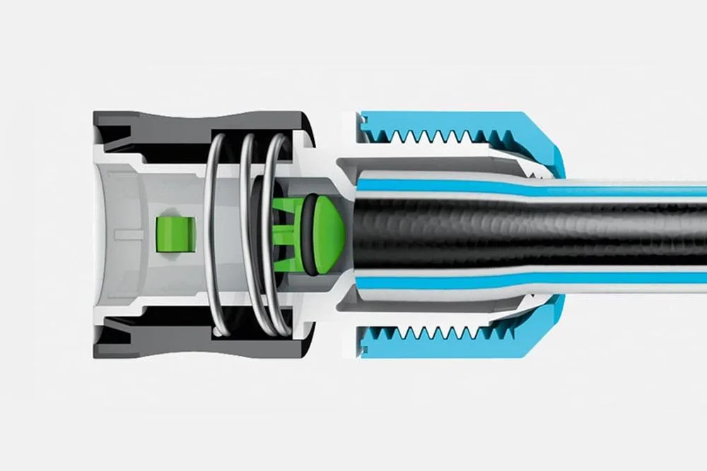 Конектор для шланга Cellfast ERGO 1/2" з системою аквастоп.