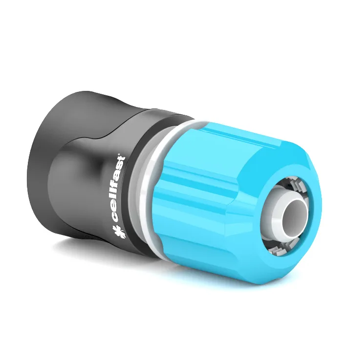 Конектор для шланга Cellfast ERGO 1/2" з системою аквастоп.