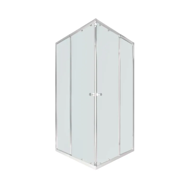 Душова кабіна розсувна Qtap CRM107-9SP5 75-90x75-90 см матове скло хром