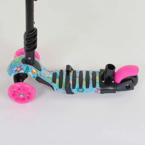 Самокат 5в1 Best Scooter для детей с сиденьем и ручкой родительского контроля.