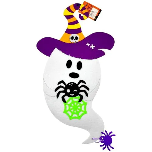 Декор з фетру 3 мм Привид з павуком Аплікація Краплі декор для свят Halloween прикраса для дому