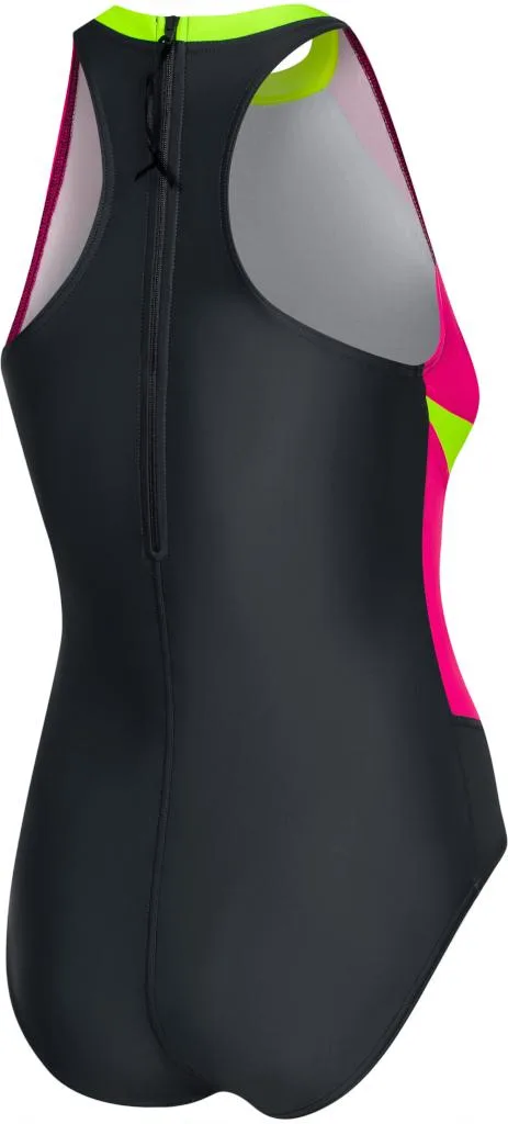 Купальник закритий Aqua Speed поліамід еластан 42 чорний малиновий салатовий