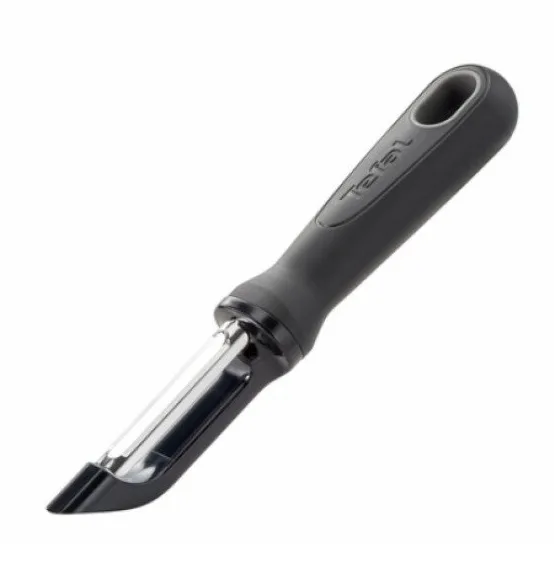 Овочечистка вертикальна Tefal Comfort, 19 см, з нержавіючої сталі та пластику, чорного кольору.