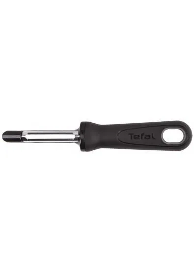 Овочечистка вертикальна Tefal Comfort, 19 см, з нержавіючої сталі та пластику, чорного кольору.